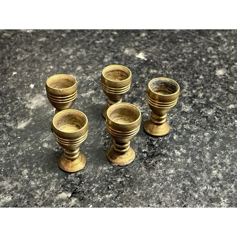 Clare-Bell Brass Works Wine Set #1745-100 CB BW USA 1:12 Miniature